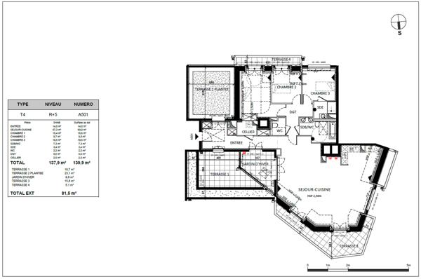 Appartement 4 pièces - 142 m² Bien prestige