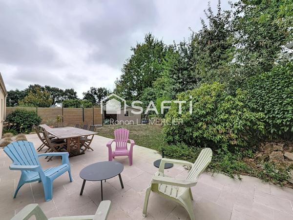 Maison familiale, vie de plain-pied et jardin sans vis-à-vis