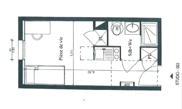 69100 VILLEURBANNE CHARPENNES VENTE STUDIO MEUBLE 18m2 VENDU LOUE FISCALITE LMNP LMP