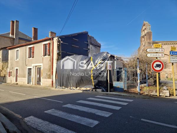 Ancien bar restaurant qui à brulé