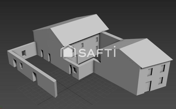 Ancien bar restaurant qui à brulé