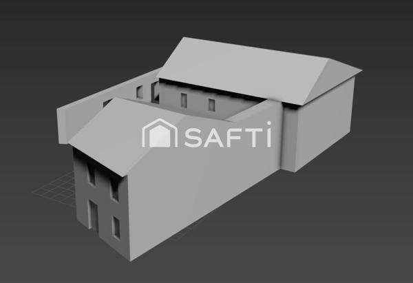 Ancien bar restaurant qui à brulé