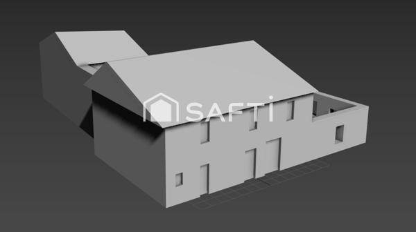 Ancien bar restaurant qui à brulé