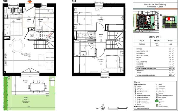 Maison à vendre    3 pièces •  Saint-Paul-lès-Dax