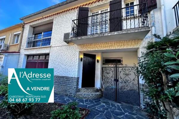 CABESTANY A VENDRE VILLA 2 FACES A RENOVER SUR TERRAIN 2 FACES AU CALME COEUR VILLAGE