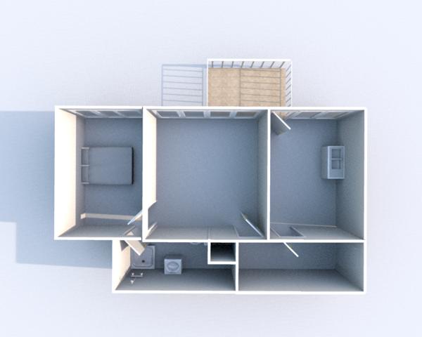 Appartement 2 pièces - 56 m² Exclusivité efficity