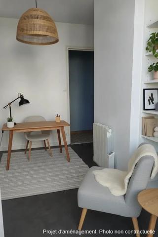 plain pied de 2 chambres et 1 bureau