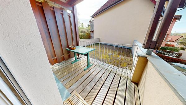 T2 Brunstatt-Didenheim – Rue Bellevue – 2 pièces avec terrasse, place de parking et cave