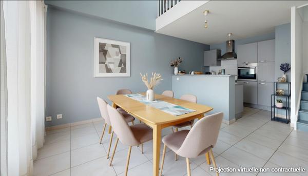 A VENDRE - Toulouse Croix Daurade - Appartement T3 duplex, dernier étage, balcon et parking