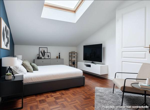 A VENDRE - Toulouse Croix Daurade - Appartement T3 duplex, dernier étage, balcon et parking