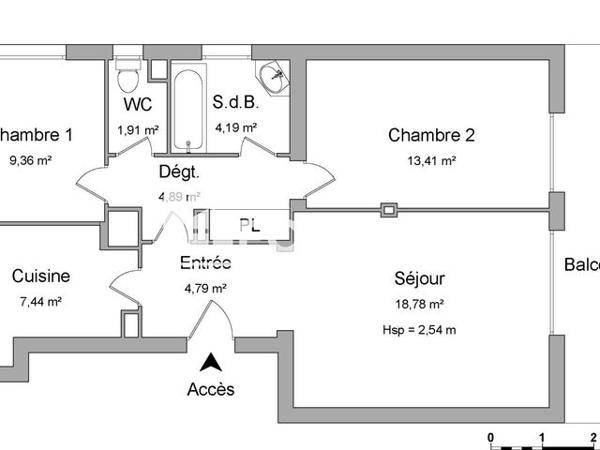 Location Appartement 3 pièces 66 m² - 28 RUE DE LA PLAINE Gieres 38610