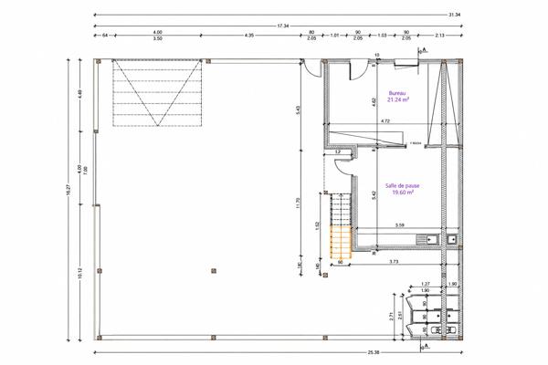 A louer hangar de 300 m² LE FOLGOET , Le folgoet