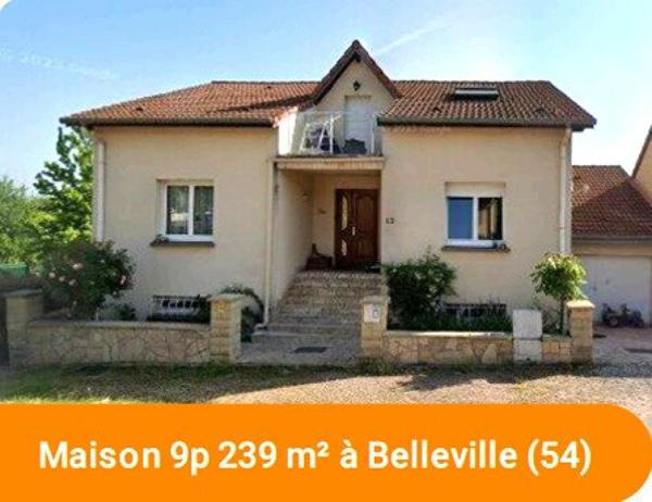 BELLEVILLE 54 - Grande maison familiale avec véranda, terrasse et piscine
