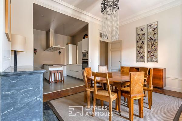 Appartement bourgeois en plein coeur de saint just avec jardin privatif