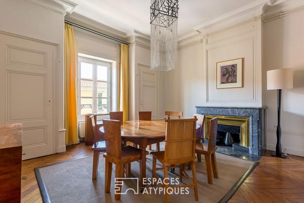 Appartement bourgeois en plein coeur de saint just avec jardin privatif