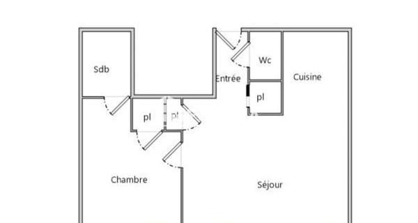 À vendre Appartement 2 pièces 42.23 m² - Bourgoin-jallieu 38300