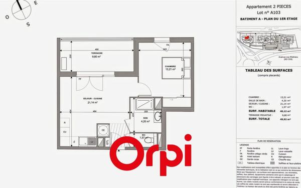 Appartement à vendre    2 pièces • 40,12 m2 Bormes-les-Mimosas