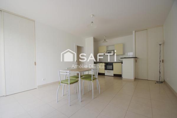 Appart type 2 avec terrasse proche centre ville