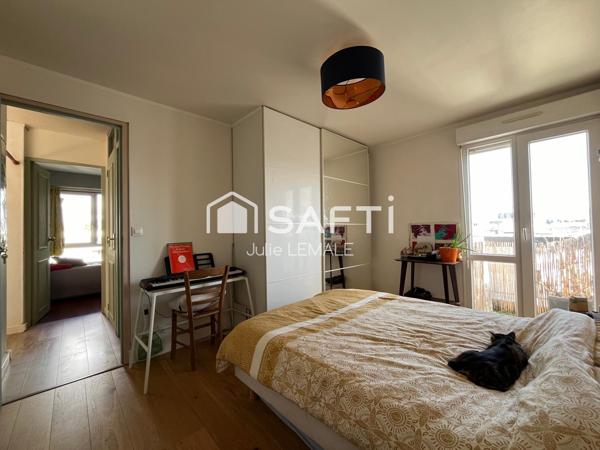 Au dernier étage , Appartement T3 lumineux  dans le secteur recherché de Talence Bagatelle.