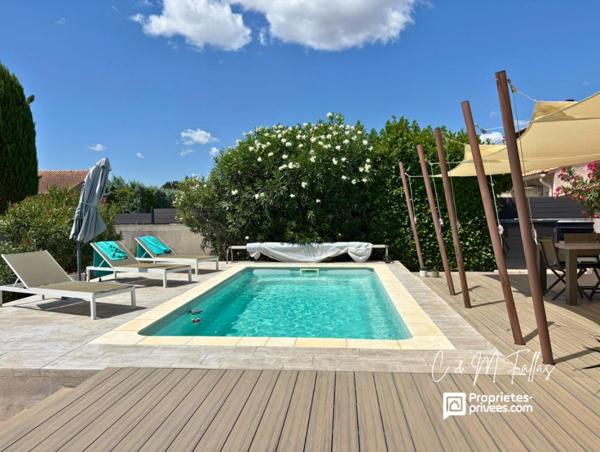 Maison familiale avec appartement indépendant , piscine  garage