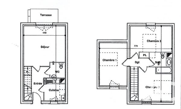 Location maison 4 pièces 79 m² La Rivière-Saint-Sauveur