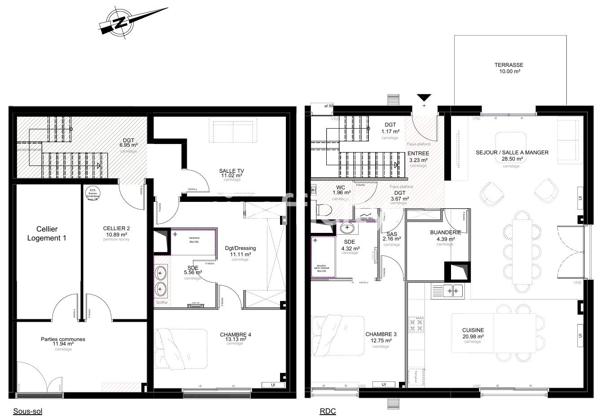 Maison
         6 pièces
        - 188 m² Bien prestige 1 950 000 € *