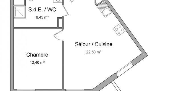 Location Appartement 2 pièces 41.35 m² - Noisy-le-grand 93160