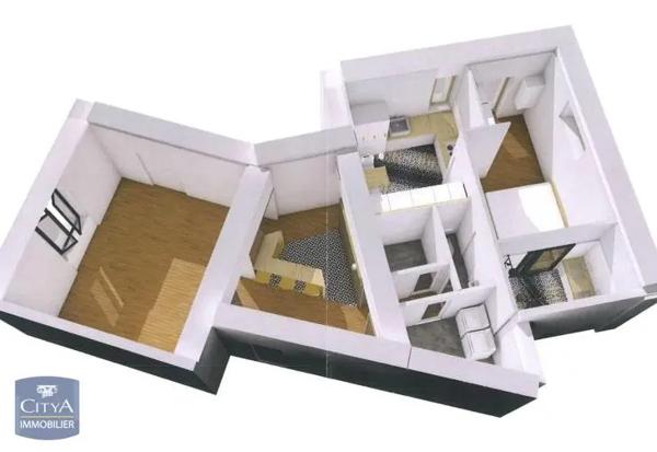 Appartement à louer 2 pièces 74.79m² Nantes (44000)