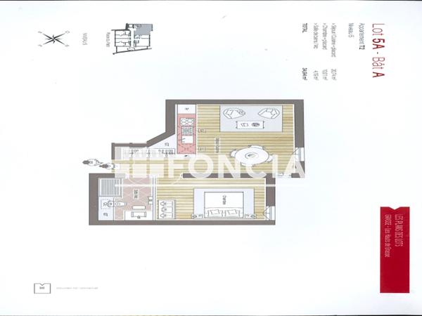 Location Appartement 2 pièces 34.5 m² - 5 PLACE DU PATTI Grasse 06130
