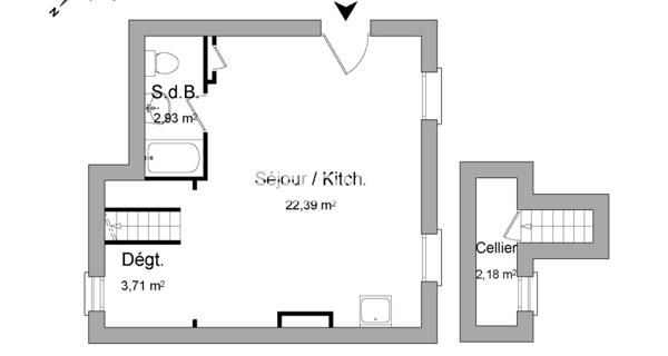 Location Studio 31.21 m² - Valence 26000