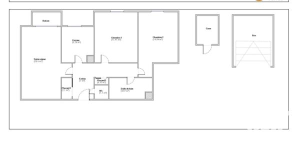 Appartement à vendre 3 pièces 65 m² Meulan-en-Yvelines