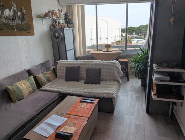 Studio bien aménagé avec parking à Port Camargue Plages Sud. Le Grau-du-Roi (30240)