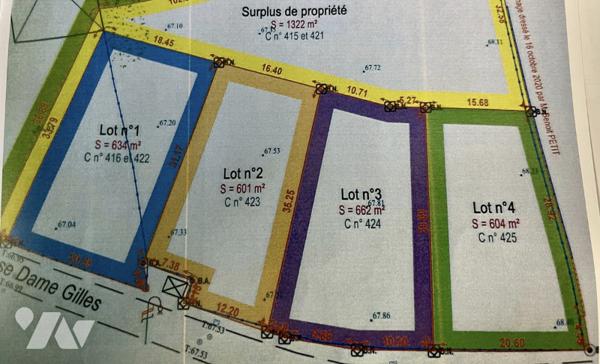 Terrain à bâtir sur la commune de Tracy Le Val (60170)