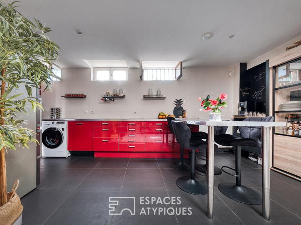 Loft avec véranda au Hameau de la Roche