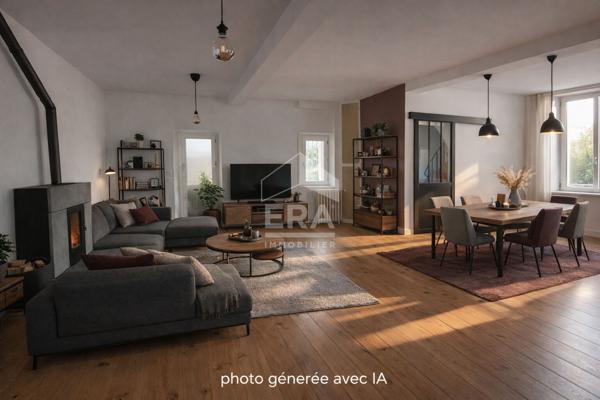 Ensemble immobilier rénové -Deux maisons indépendantes - Esprit loft derrière façade classique