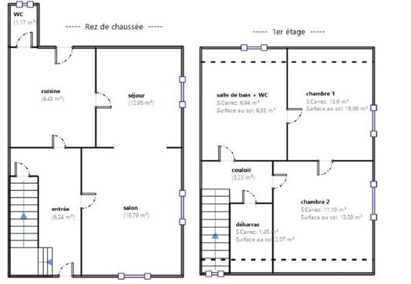 90000 BELFORT - MAISON 4 PIECES - 2/3 CHAMBRES - POSSIBILITE CREATION 2 APPARTEMENTS- JARDIN