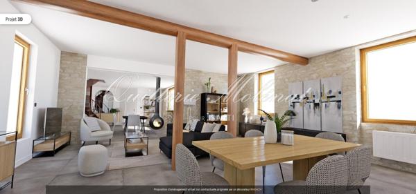 Grande maison de village avec jardin clos