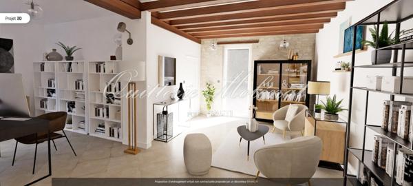 Grande maison de village avec jardin clos