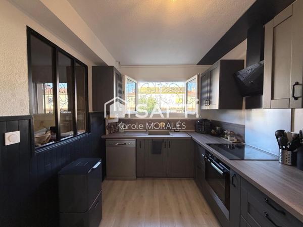 CANET EN ROUSSILLON VILLAGE, PROCHE PLAGE ET COMMODITES, MAISON RENOVEE T4, JARDIN