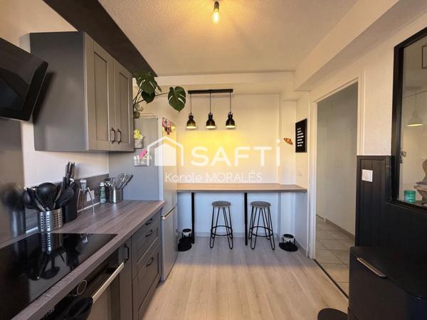 CANET EN ROUSSILLON VILLAGE, PROCHE PLAGE ET COMMODITES, MAISON RENOVEE T4, JARDIN