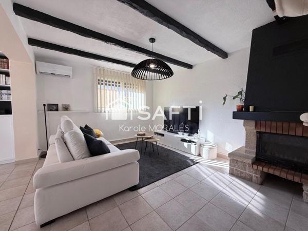 CANET EN ROUSSILLON VILLAGE, PROCHE PLAGE ET COMMODITES, MAISON RENOVEE T4, JARDIN