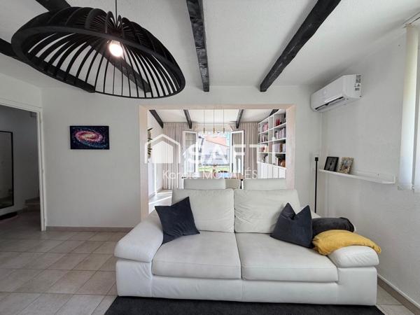 CANET EN ROUSSILLON VILLAGE, PROCHE PLAGE ET COMMODITES, MAISON RENOVEE T4, JARDIN