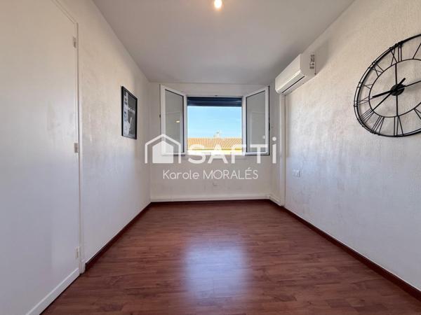 CANET EN ROUSSILLON VILLAGE, PROCHE PLAGE ET COMMODITES, MAISON RENOVEE T4, JARDIN