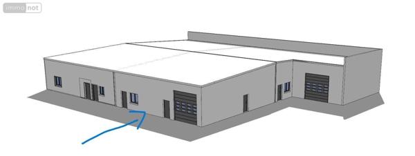 Entrepôt et bureaux à louer à Andouillé en Mayenne (53240), ref : 53047/116