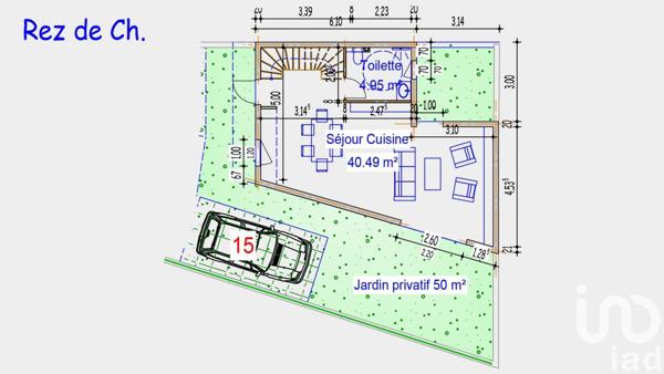 Duplex 4 pièces de 91 m² à Saint-Pierre (97410)