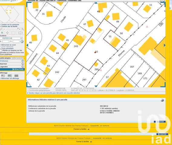 Terrain à vendre 1 787 m² Charmes