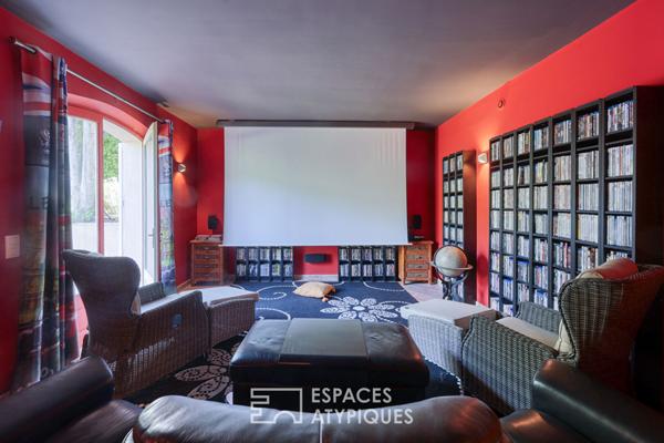 Maison d’architecte grand format, parc paysager et piscine