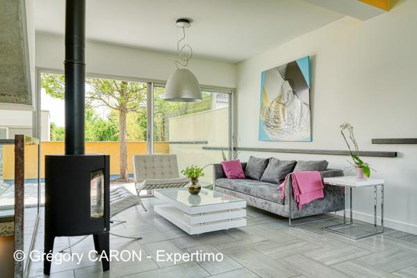 Saint-Ouen-l'Aumône (95310) Maison d’Architecte Contemporaine avec Jardin Arboré