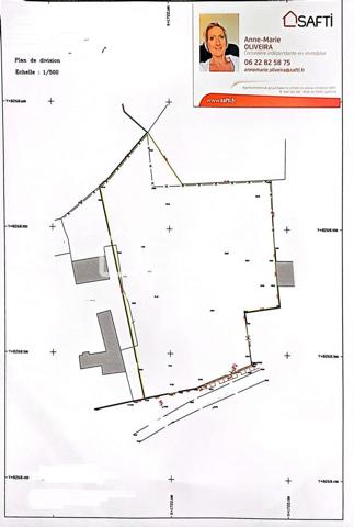 Terrain à batir de 5363m2 constructible sur la totalité et piscinable, façade 60ml au calme avec une vue dégagée