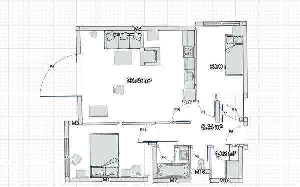 Appartement à vendre    3 pièces • 62 m2 Pornichet